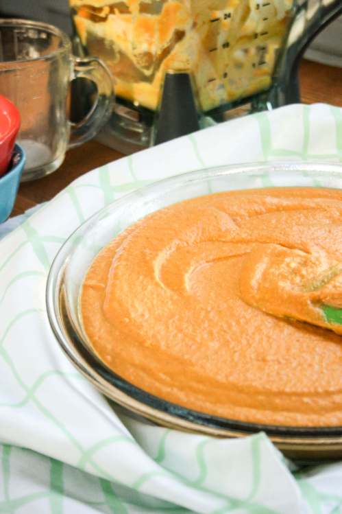 Impossible Pumpkin Pie. Just throw all the ingredients in a blender, pour it into a pie plate and bake! Impossibly easy!