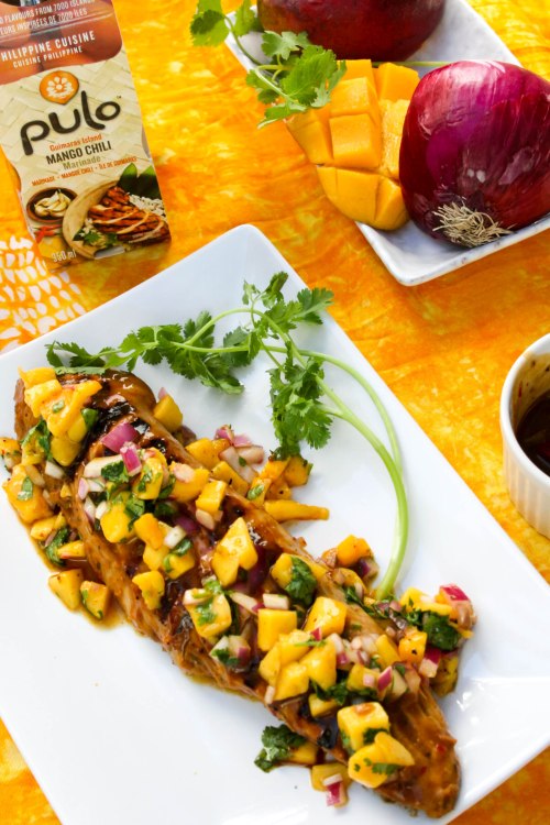 Mango Chili Pork Tenderloin with Mango Salsa #PuloCuisine