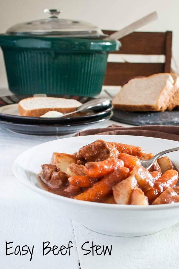 This is our family's favourite stew, and it's so easy to make. Throw everything into the pot and let it simmer all day. 