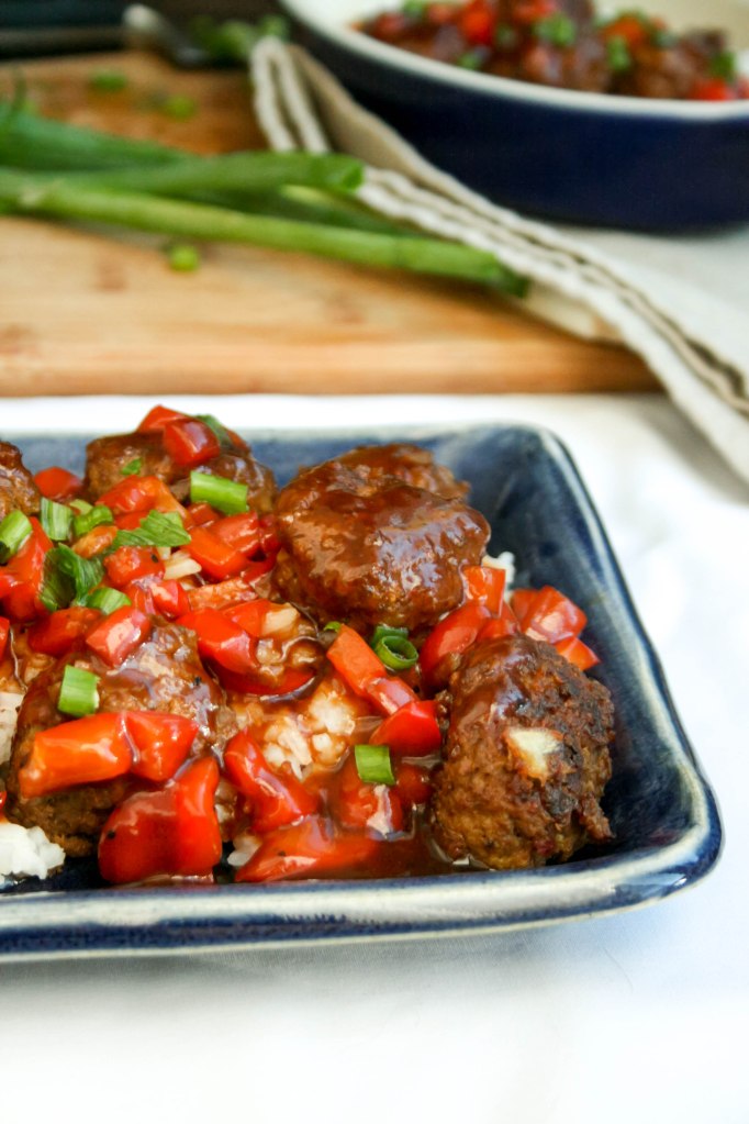 Mango Chili Sweet & Sour Meatballs