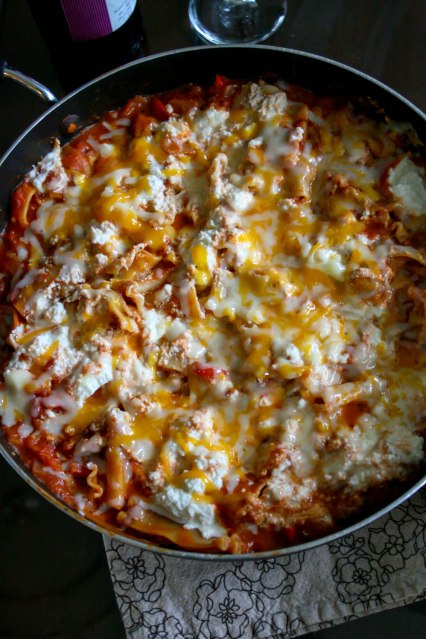 Skillet Lasagna- all the great taste without the hassle