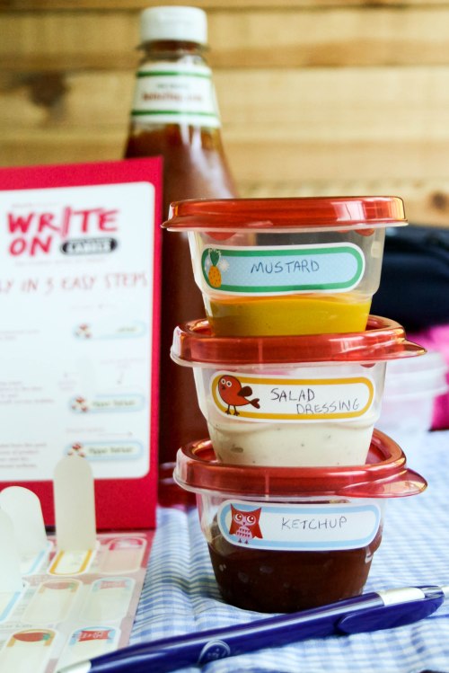 Stuck on You Write on Labels for camping food prep