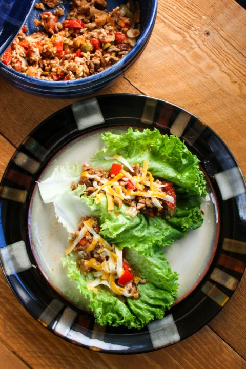 Pork Picadillo Wraps