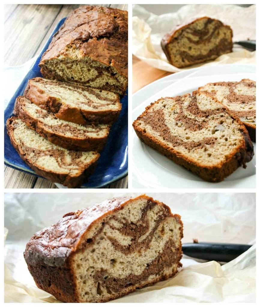 Chocolate Peanut Butter Banana Bread with Reese Spreads