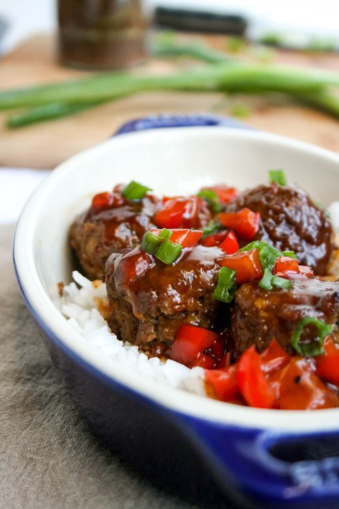 Mango Chili Sweet & Sour Meatballs