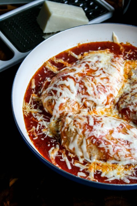 Easy Skillet Chicken Parmesan