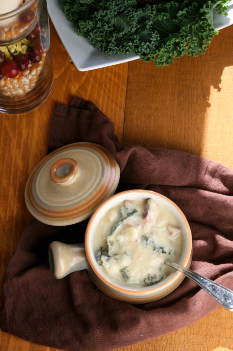 Ham, potato and squash soup