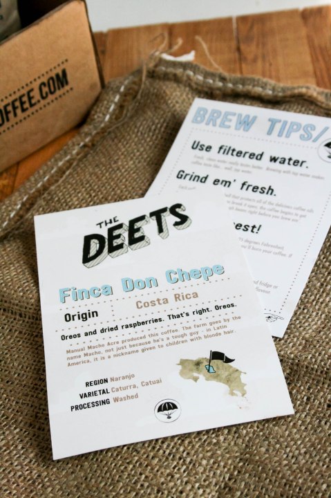 The Deets: Parachute Coffee