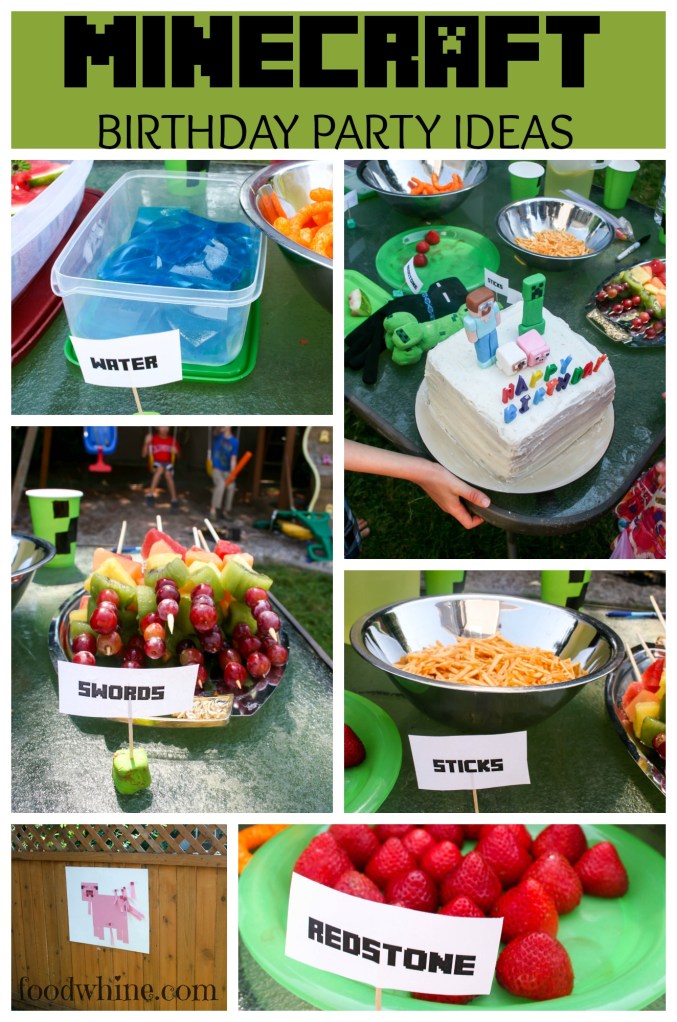 Minecraft birthday party ideas
