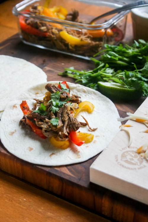 Making over roast beef leftover into beef fajitas