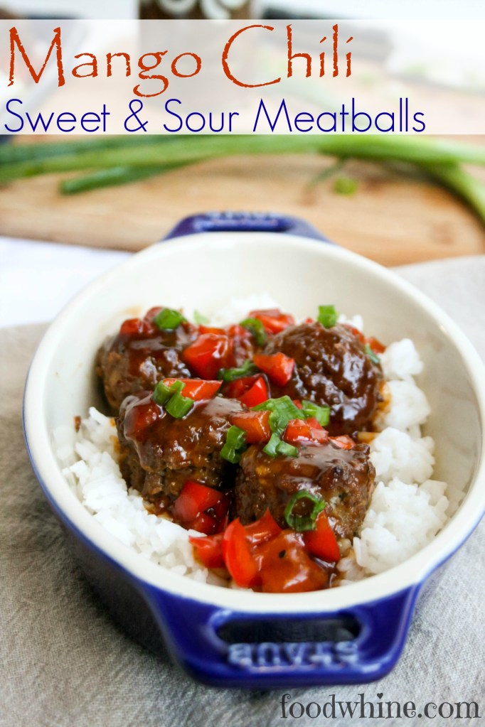 Mango Chili Sweet & Sour Meatballs