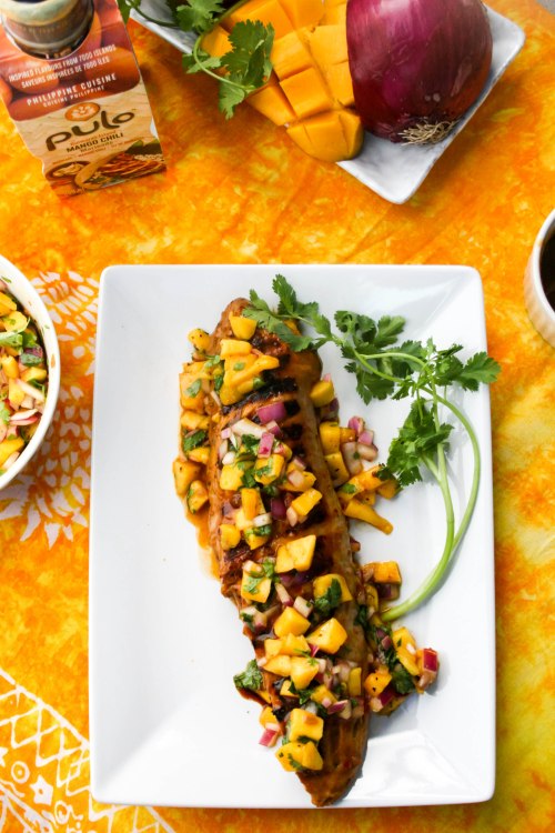 Mango Chili Pork Tenderloin with Mango Salsa #PuloCuisine