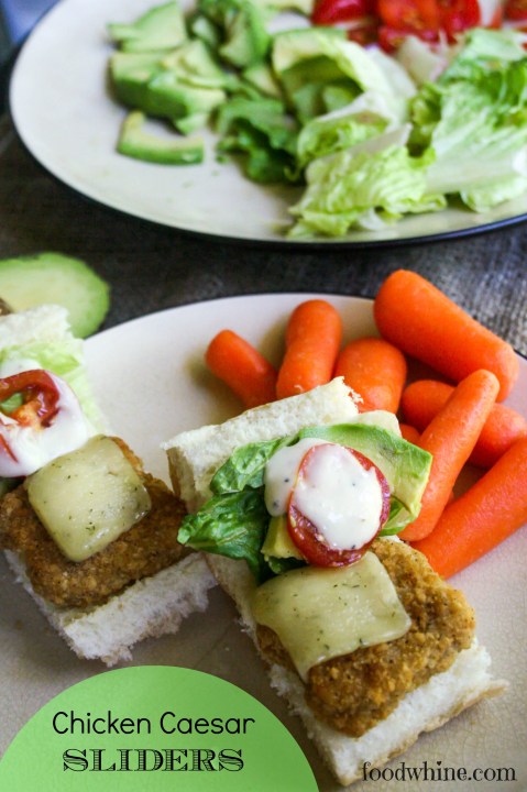 Chicken Caesar Sliders for an easy summer supper