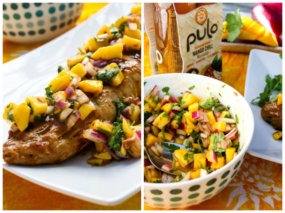 Mango Chili Pork Tenderloin with Mango Salsa #PuloCuisine