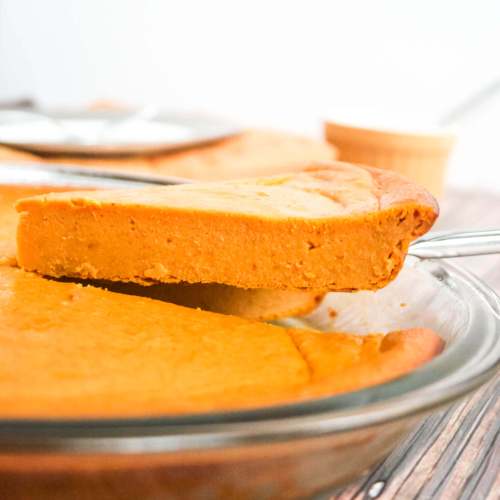 Impossible Pumpkin Pie. Just throw all the ingredients in a blender, pour it into a pie plate and bake! Impossibly easy!