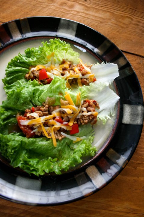 Pork Picadillo wraps