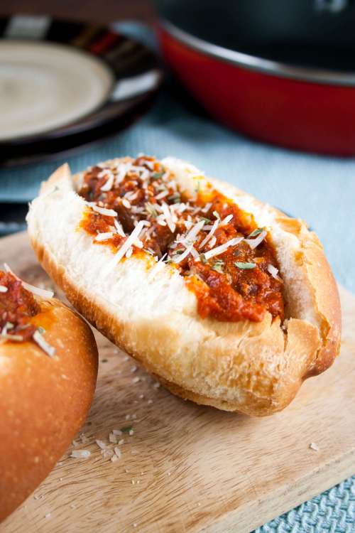 The BEST meatball subs my family has tasted. The kids practically inhale them!