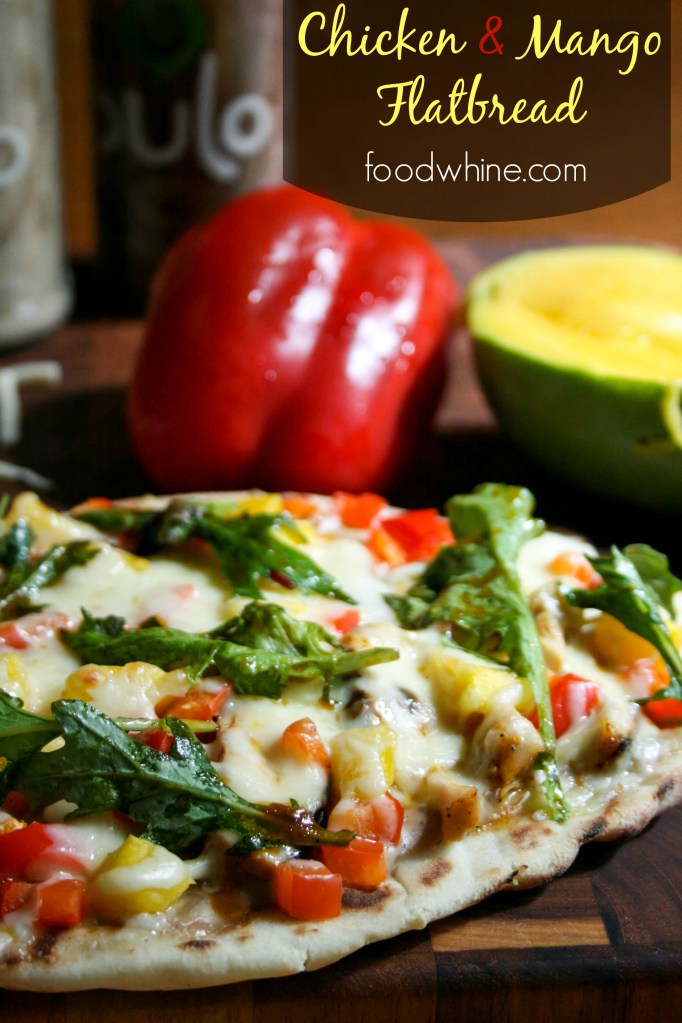 Chicken and Mango Flatbread with Lemongrass and Coconut adobo sauce