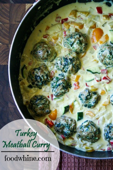 Turkey Meatball Curry With Coconut Milk