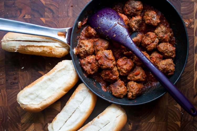 The BEST meatball subs my family has tasted. The kids practically inhale them!