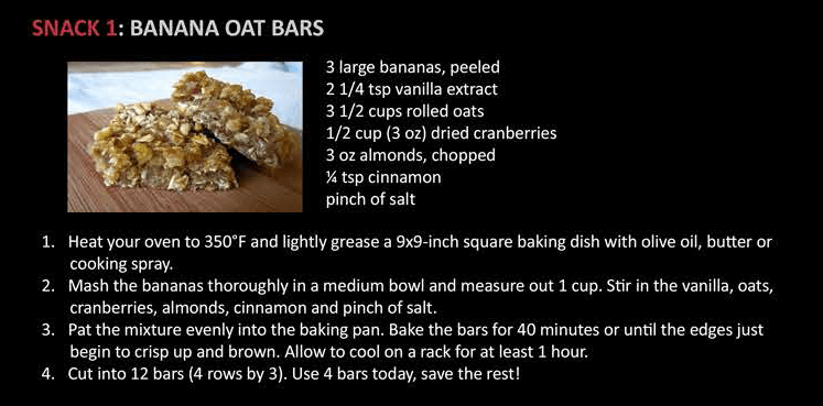 Banana Oat Squares