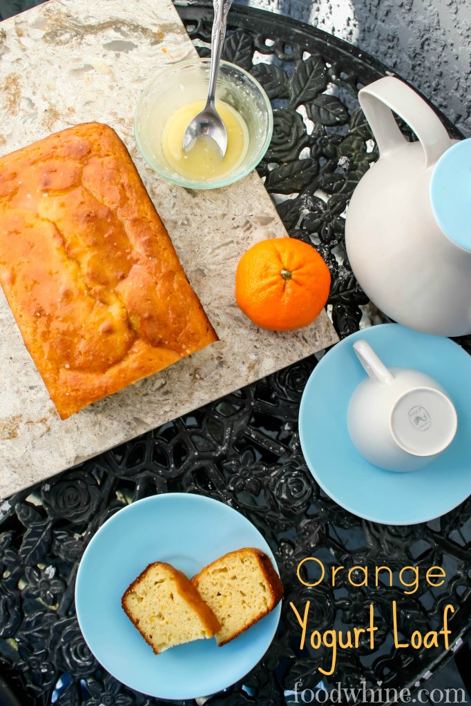 Healthy Orange Yogurt Loaf. Low in sugar!