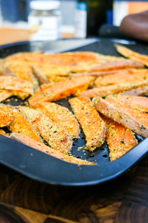 Crispy Pizza Sweet Potato Fries