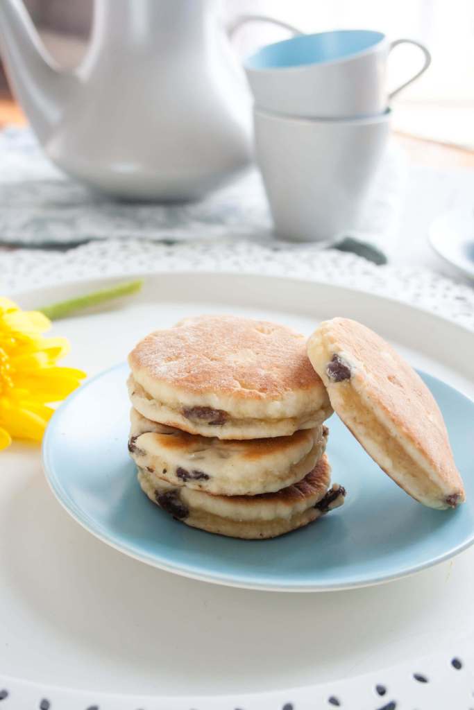 Welsh Cakes - like a cross between a pancake and a tea biscuit. My kids call them pancake cookies! Perfect for packing in lunches or as a snack on-the-go.