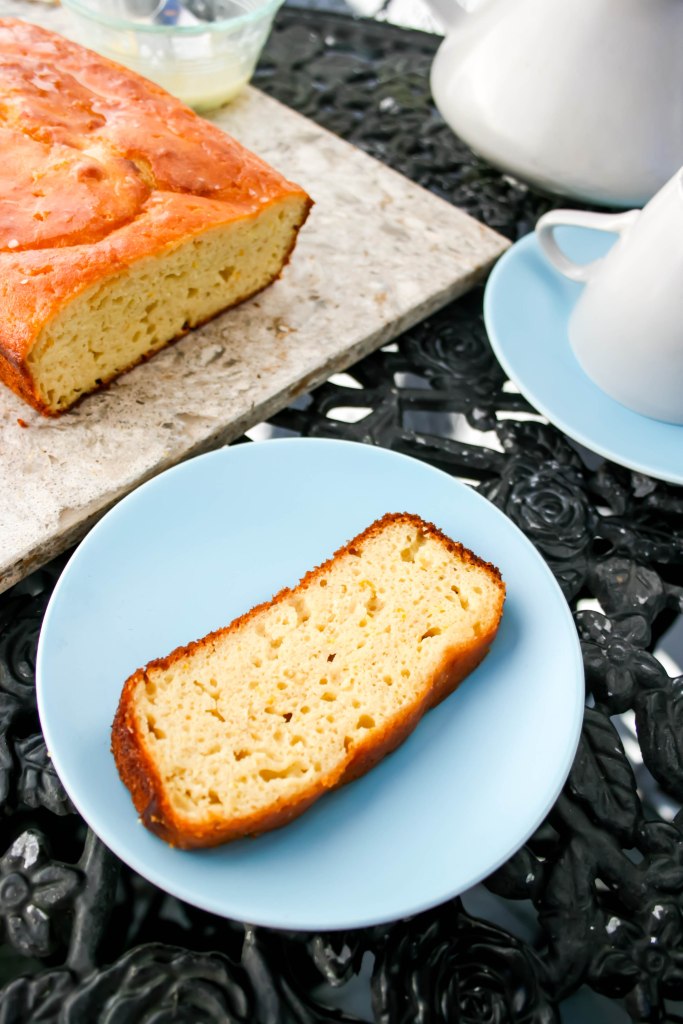 Healthy Orange Yogurt Cake. Low sugar!