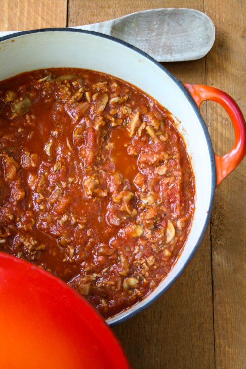 Mushroom Meat Sauce 